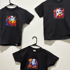 Black Halloween Ghost T-Shirts